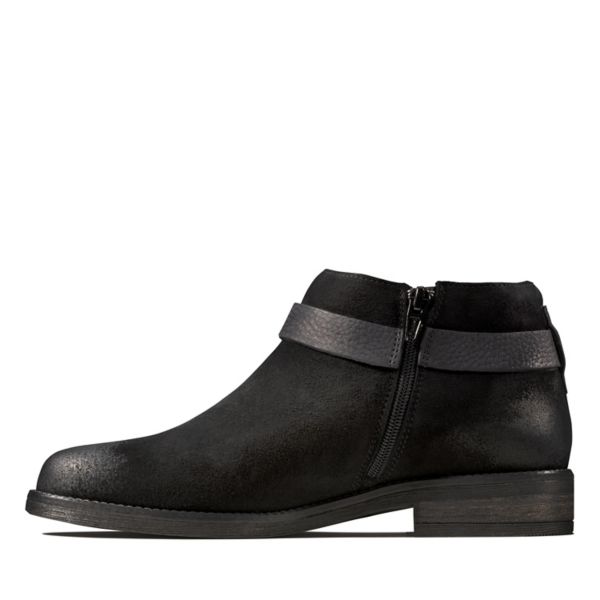 Clarks Womens Demi Tone Ankle Boots Black | UK-6917480